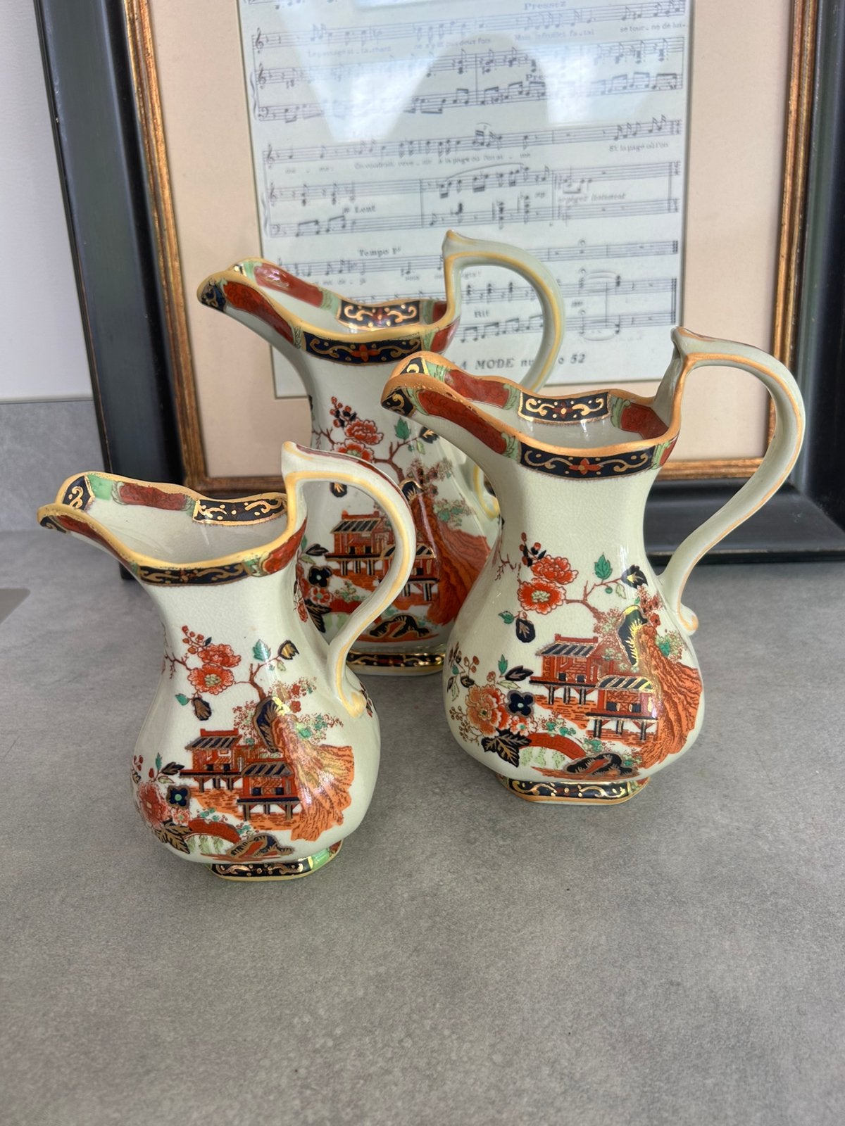 3 Ironstone China Antieke Vazen in 3 maten, Ophalen of Verzenden