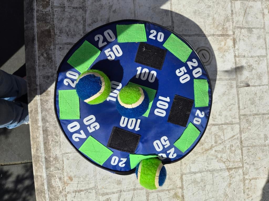 Klittenband dartbord met ballen - Leuk voor kinderen!, Ophalen of Verzenden, Gebruikt, Jongen of Meisje