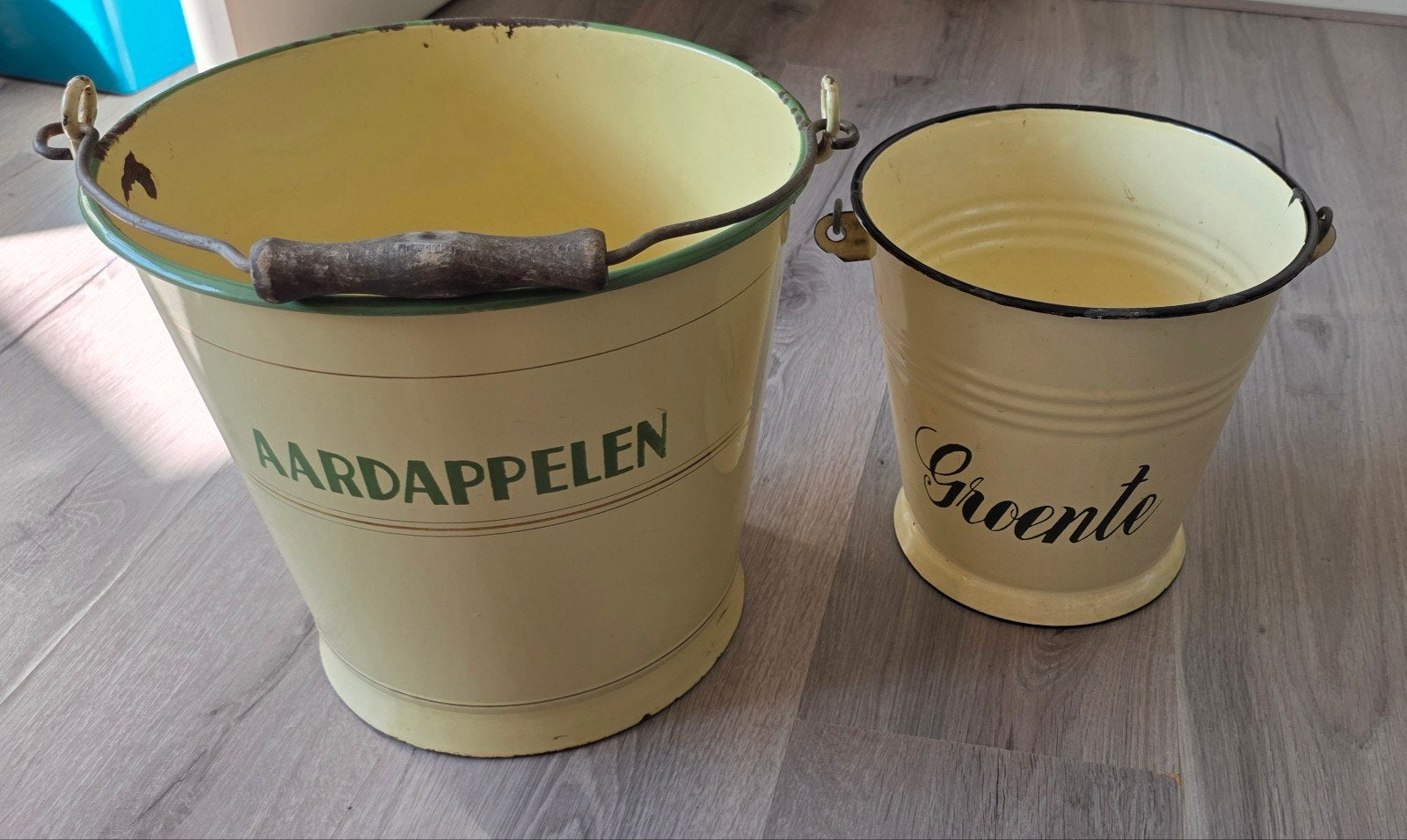 groenten emmers, Antiek en Kunst, Antiek | Emaille, Ophalen