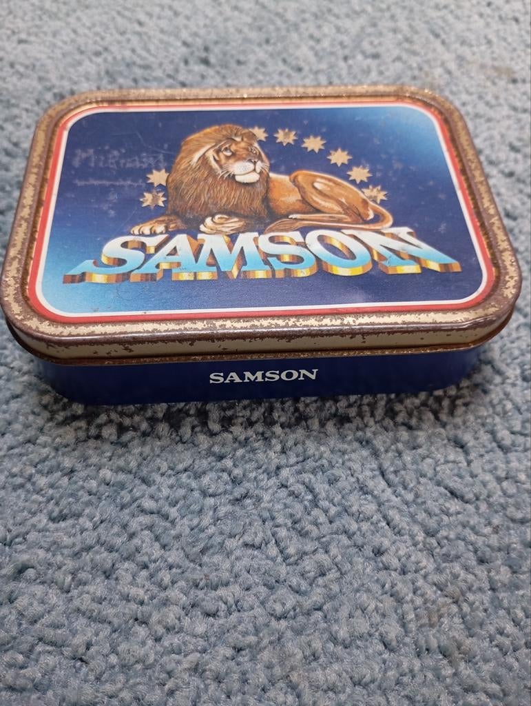 Vintage Blikje Samson Shag, Ophalen of Verzenden, Gebruikt, Overige