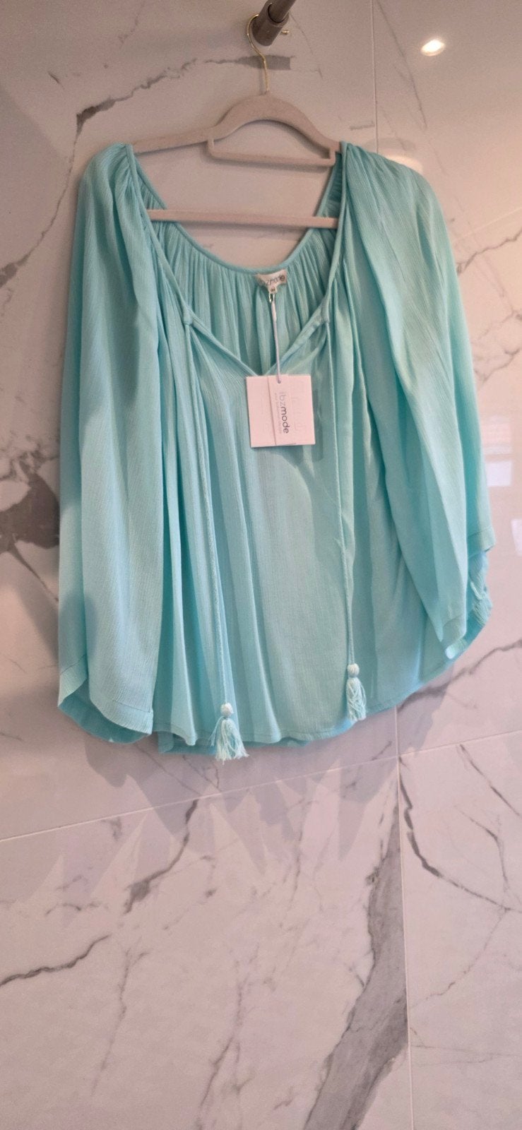 Ibzmode blouse XS/S - Nieuw met kaartje, Ibzmode, Blauw, Nieuw, Ophalen of Verzenden