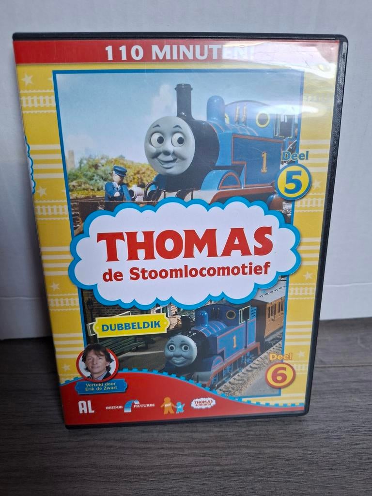 Thomas de Stoomlocomotief Dubbeldik Deel 5 en 6 DVD, Alle leeftijden, Ophalen of Verzenden, Zo goed als nieuw