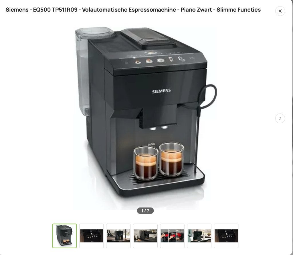 Siemens koffiezetapparaat, Ophalen of Verzenden, Gebruikt, Koffiemachine, Koffiebonen