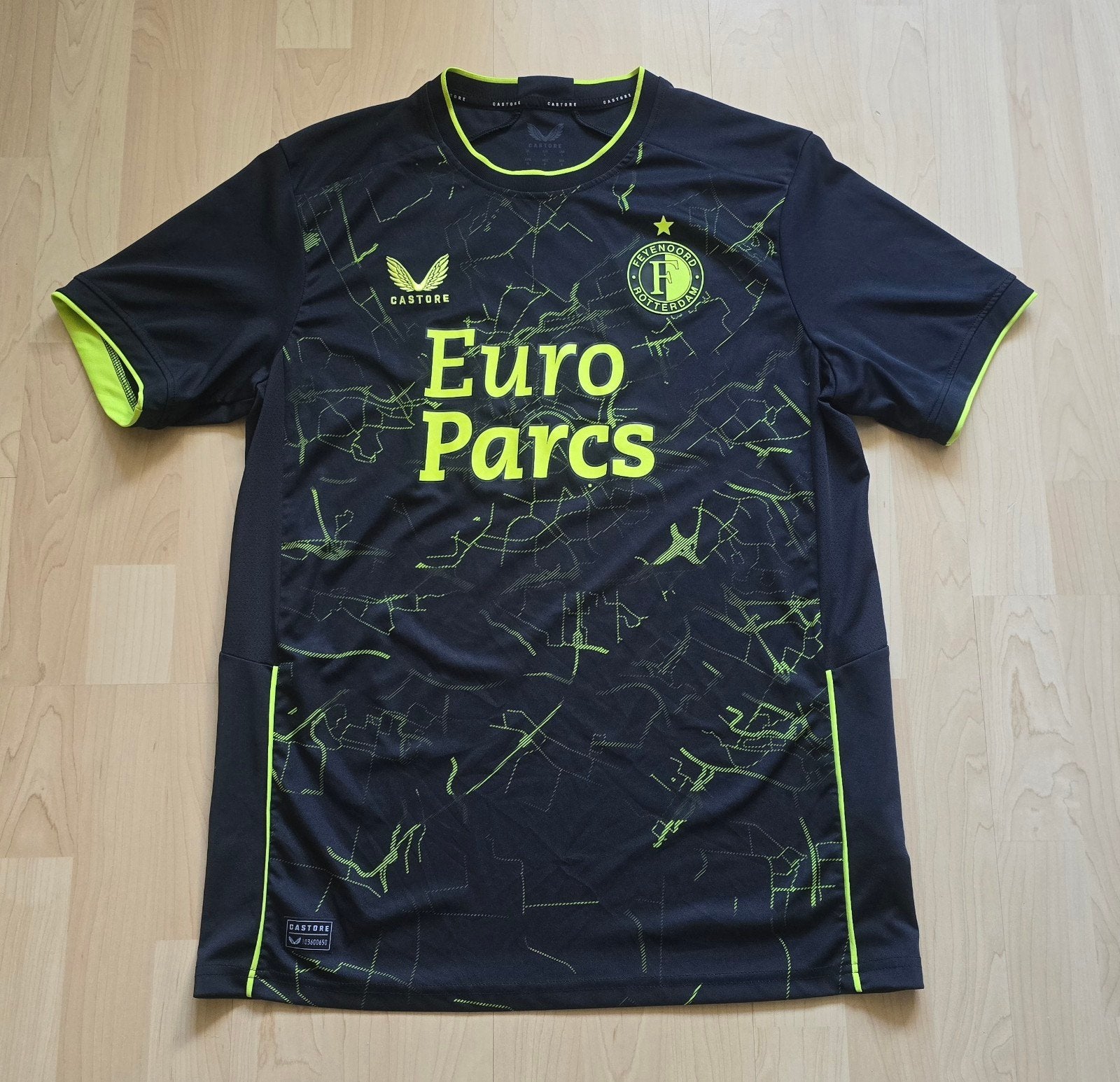 Origineel Feyenoord shirt heren - Maat L, Maat 52/54 (L), Castore, Zwart, Ophalen of Verzenden