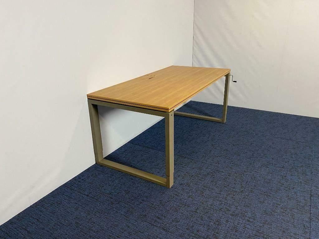 6 x Bureau Ahrend (directie - slinger), bamboe, 180 x 90 cm., Huis en Inrichting, Bureaus, Ophalen, 90 cm, Gebruikt, 180 cm