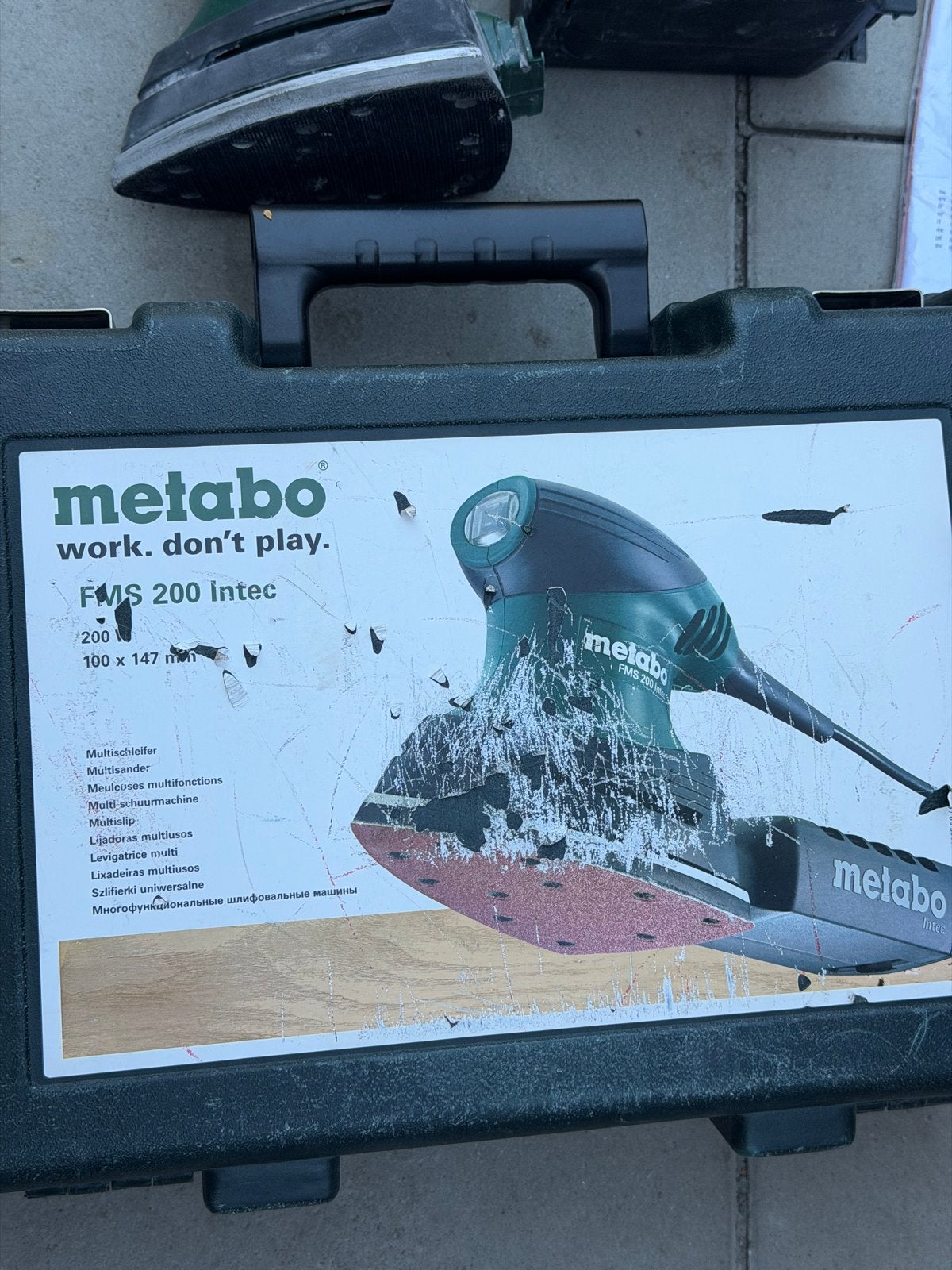Metabo FMS 200 Intec Multischuurmachine met koffer, Ophalen of Verzenden, Gebruikt, Minder dan 600 watt, Overige typen