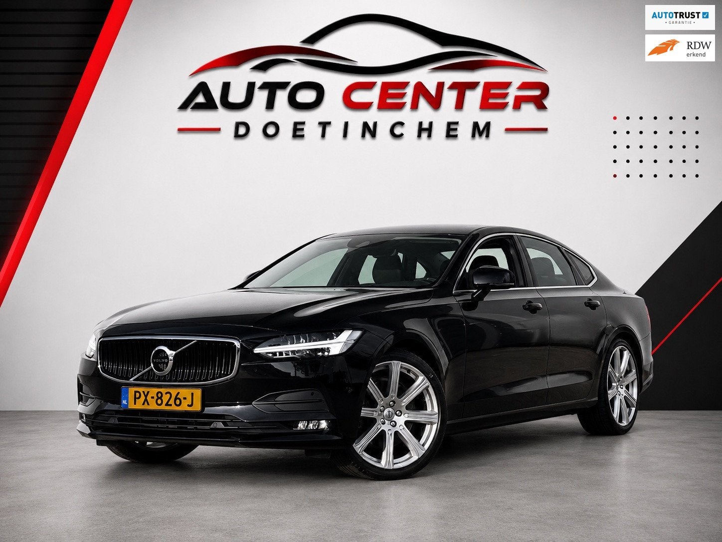 Volvo S90 2.0 T5 Momentum BTW|Led|Ddash|Carplay, Dealer onderhouden, 15 km/l, 1969 cc, Zwart