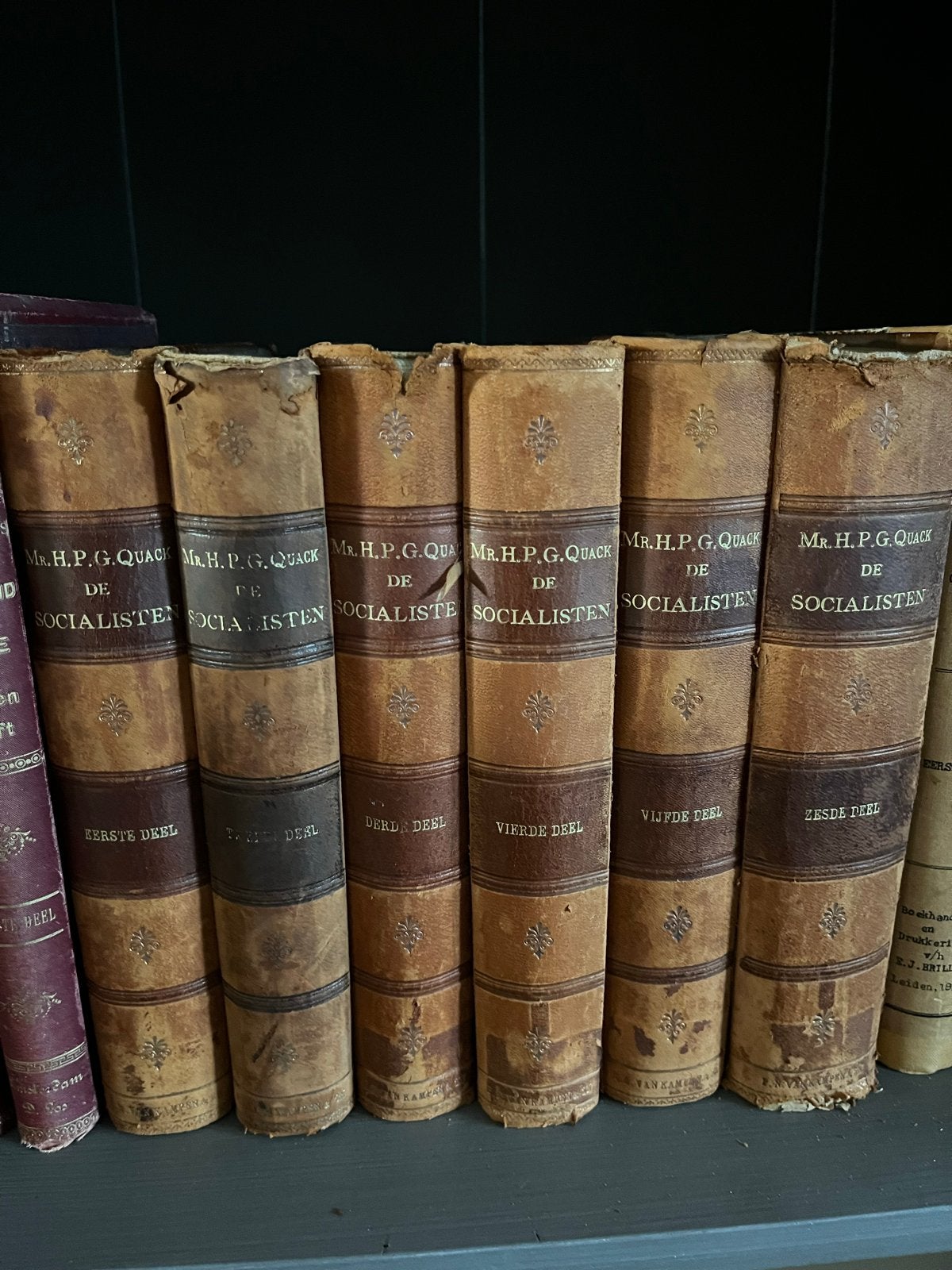 De Socialisten zes delen. Uitgave: 1900, Antiek en Kunst, Ophalen of Verzenden