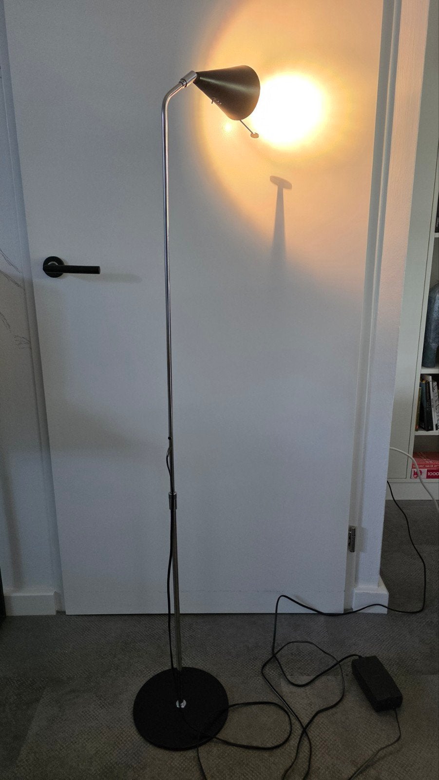 Ikea goed werkende staande lamp leeslamp  extra lange snoer, Ophalen, 100 tot 150 cm