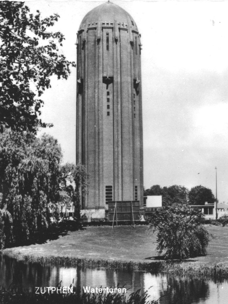 948893 Zutphen 1965 Gld Watertoren Gelopen met postzegel, Verzamelen, Ophalen of Verzenden, 1960 tot 1980, Gelopen, Gelderland