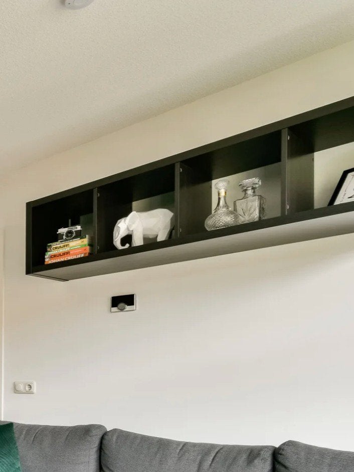 Zwarte KALLAX IKEA kast, Ophalen, Zo goed als nieuw