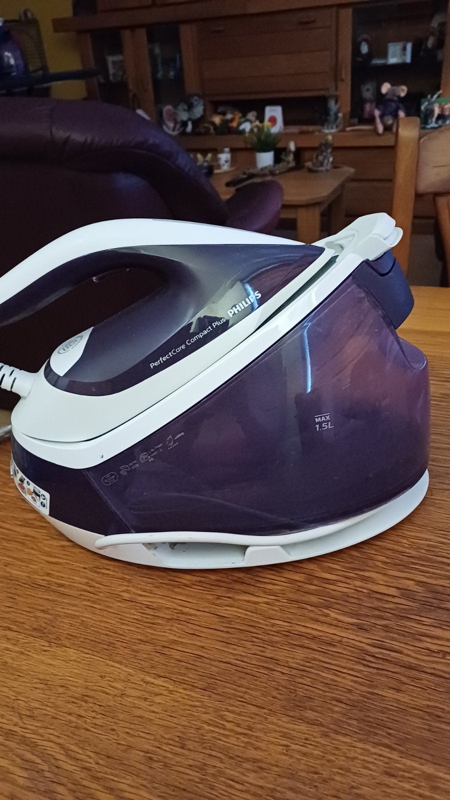 Philips PerfectCare Compact Plus Stoomstrijkijzer, Ophalen of Verzenden, Zo goed als nieuw, Strijkijzer met snoer