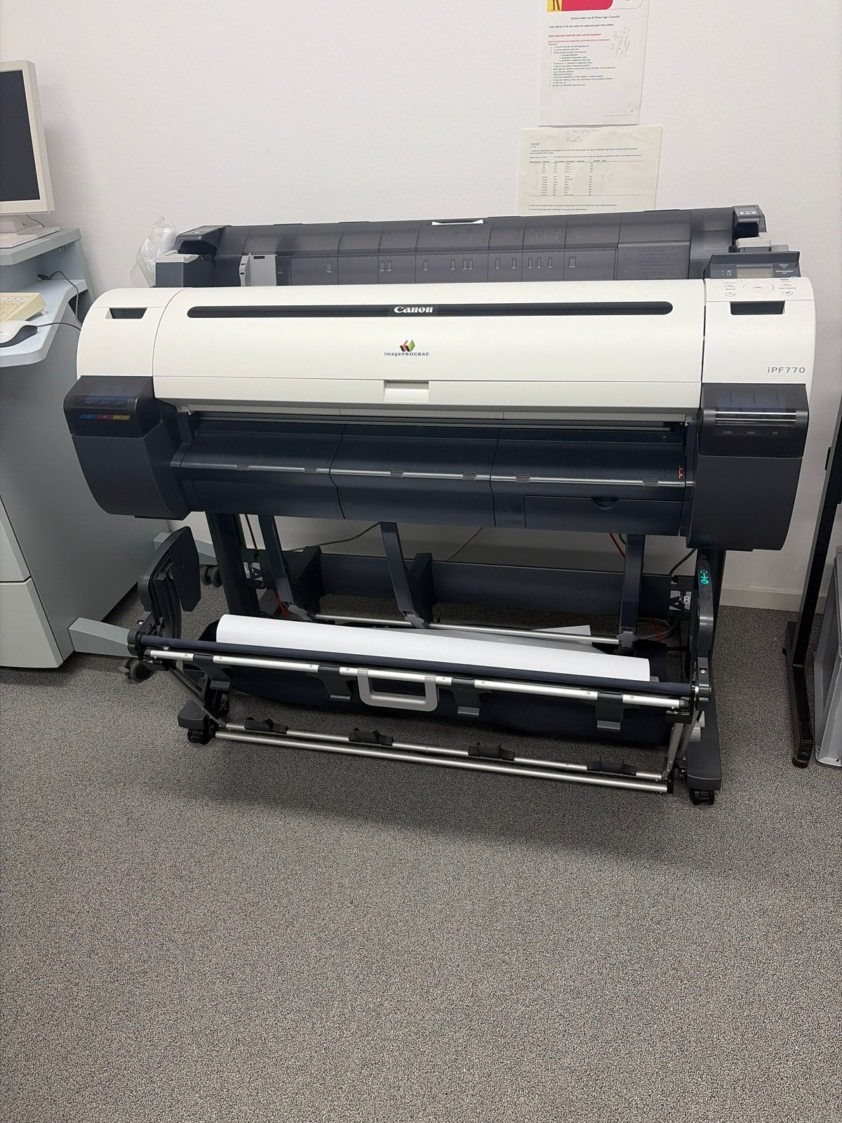 Canon iPF770 Grootformaat Kleurenplotter - Zo goed als nieuw, Computers en Software, Ophalen, Printer, Inkjetprinter, Kleur printen