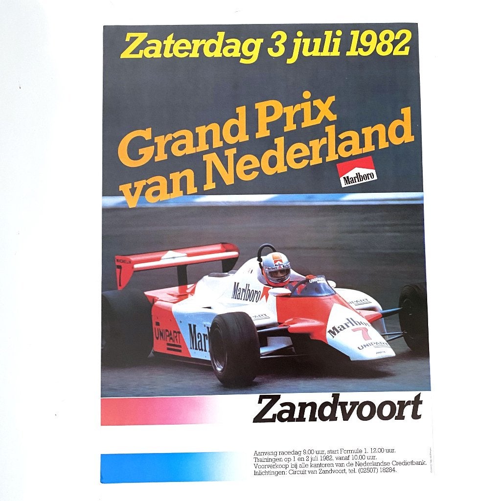 Circuit Zandvoort – Grand Prix Formule 1 1982, Verzenden, Zo goed als nieuw, Auto's