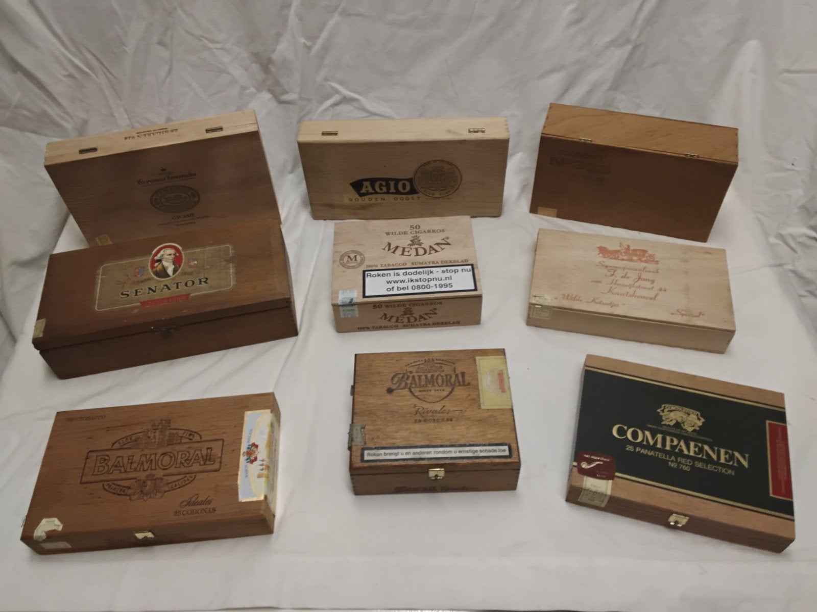 Div. Oude houten sigarenkistjes, sigarendoosjes sigaren, Ophalen of Verzenden, Gebruikt, Tabaksdoos of Verpakking