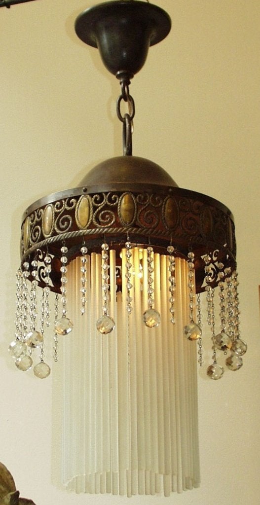 SECESSION lantaarn , pegels , antiek., Ophalen of Verzenden