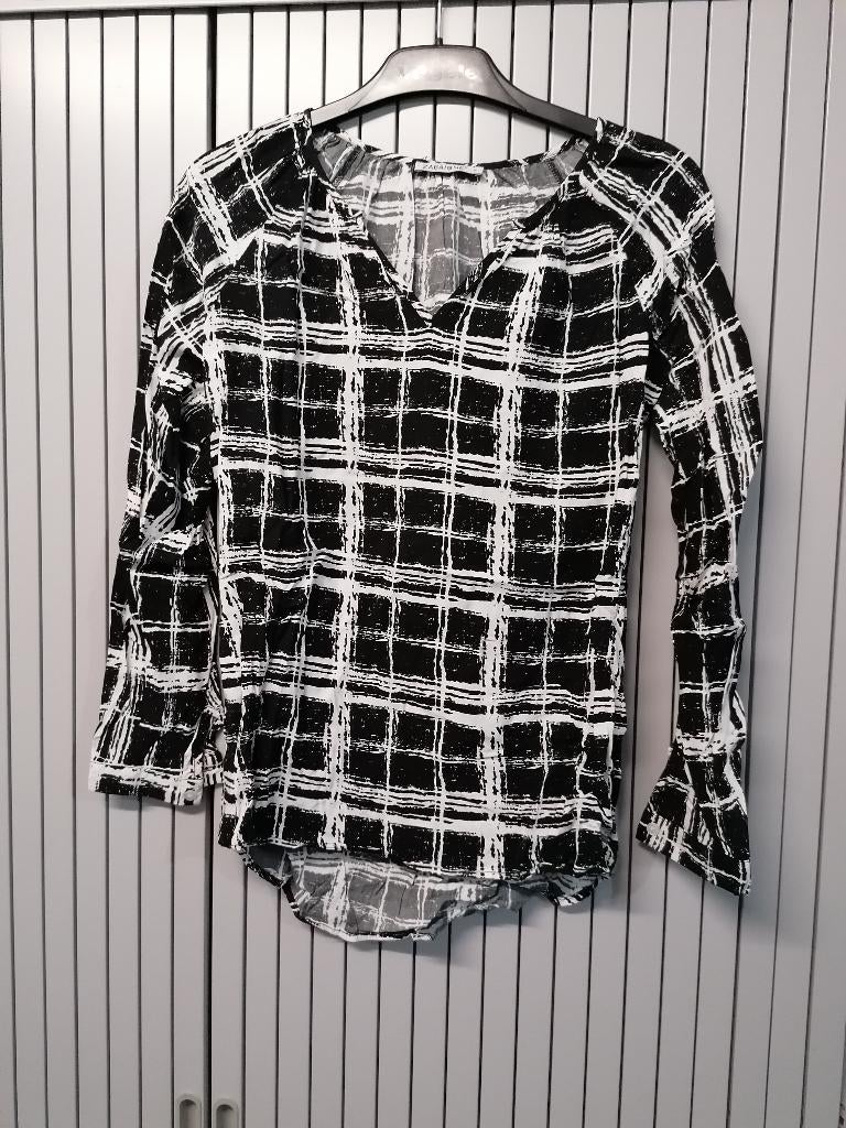 Leuke geruite blouse, Zwart, Zabione, Ophalen of Verzenden, Zo goed als nieuw