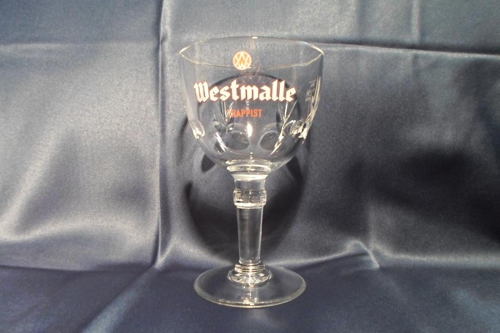 Westmalle Trappist Glas Oranje Logo, Ophalen of Verzenden, Zo goed als nieuw, Glas of Glazen, Overige merken