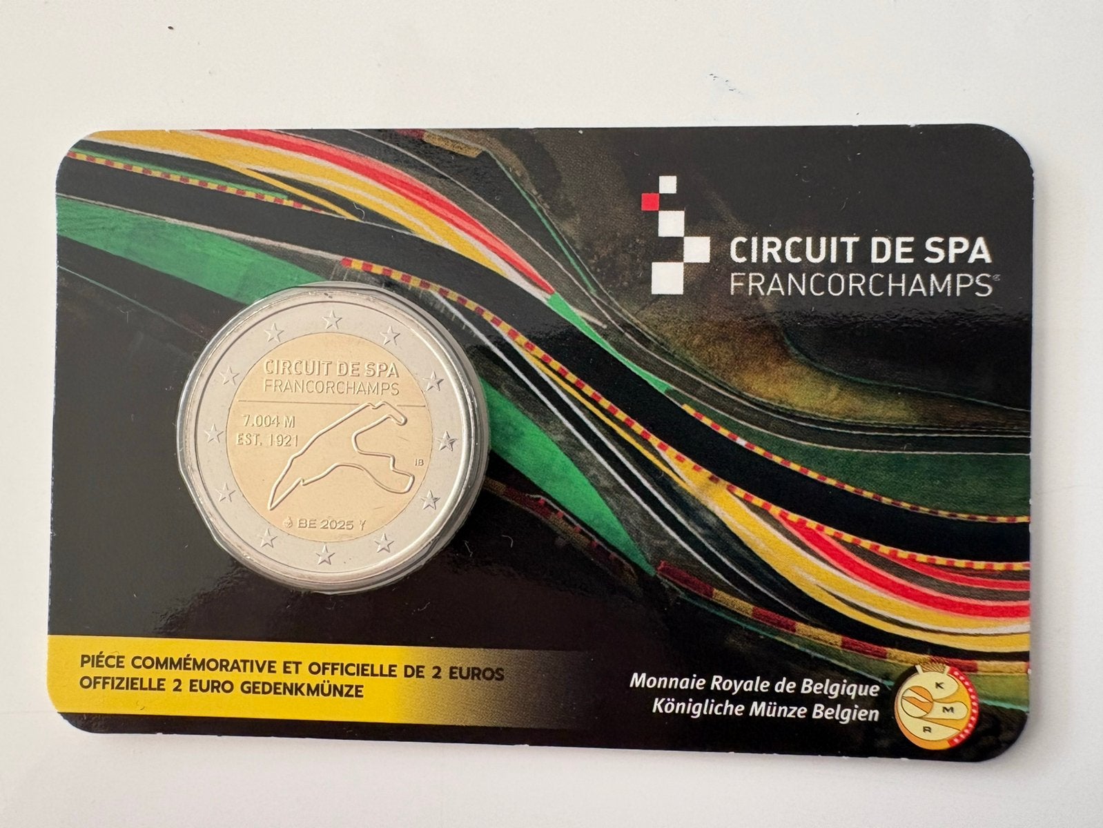 2€ 2025 België Circuit de SPA, Ophalen of Verzenden, België, 2 euro