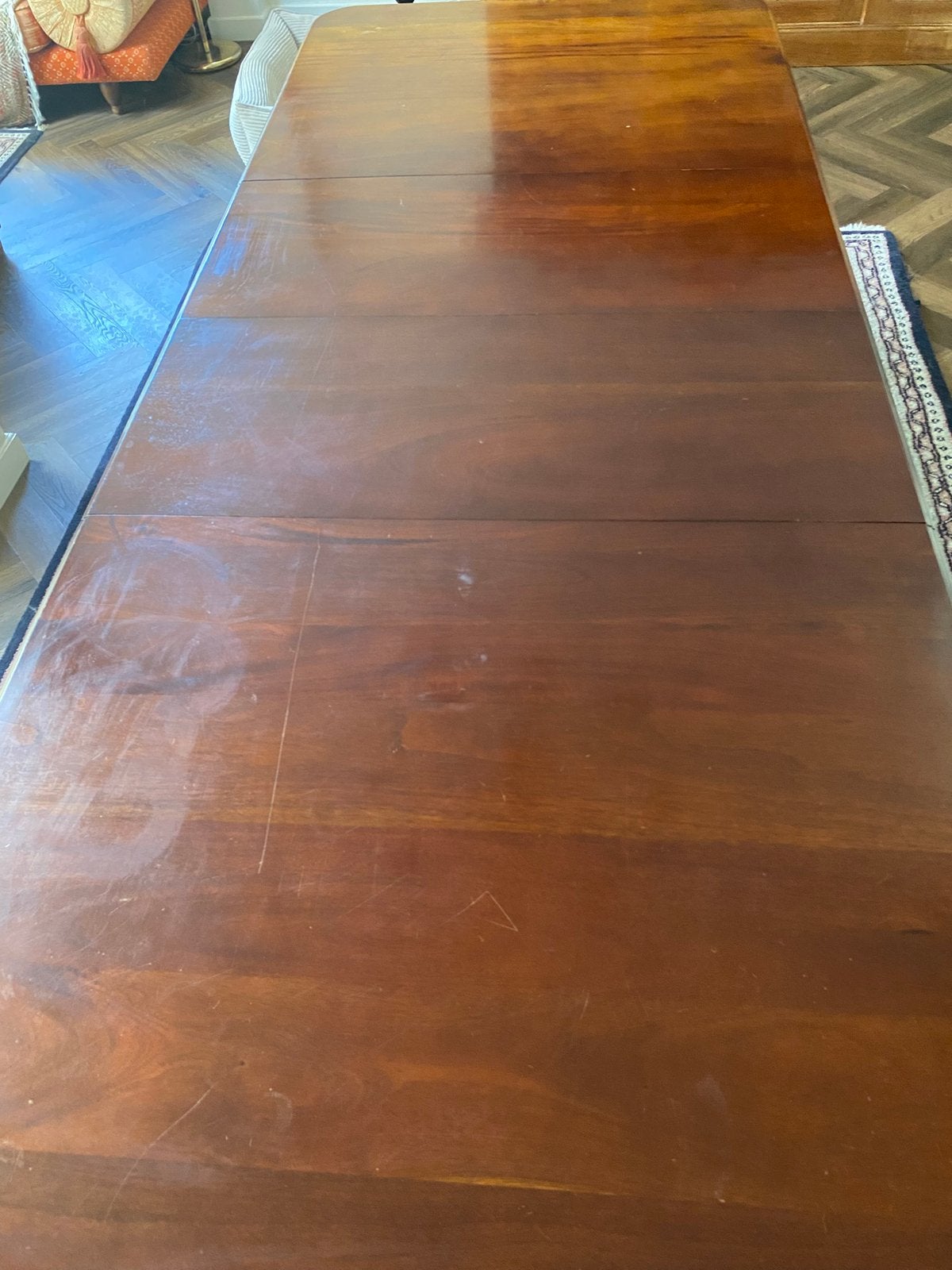 Victorian massieve mahonie kleur eetkamer tafel, Antiek en Kunst, Ophalen