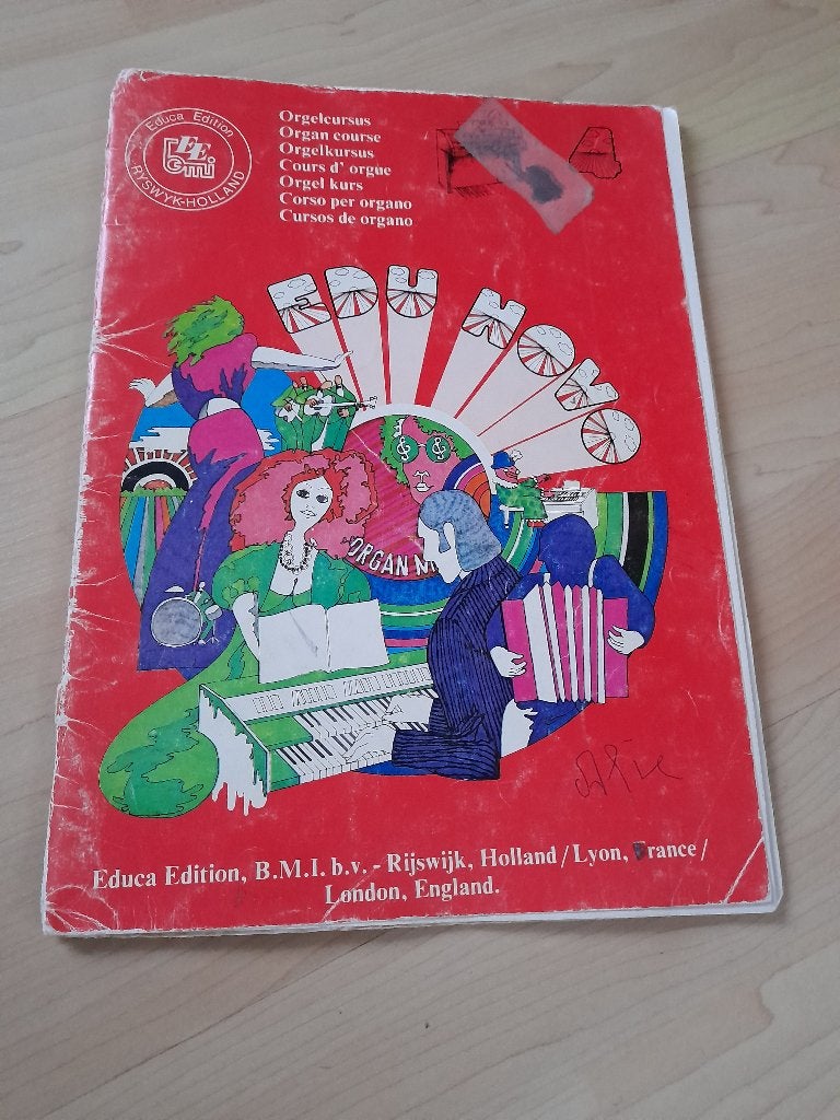 MUZIEKBOEK EDU NOVO BOEK 4 Orgelcursus, Ophalen of Verzenden, Gelezen
