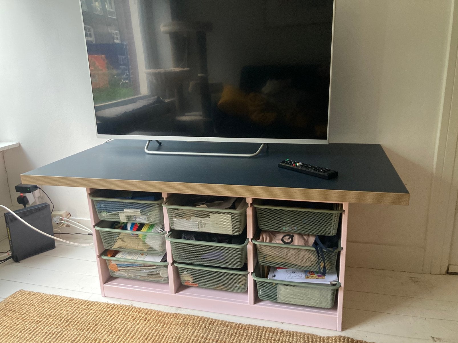 Top table tafel, Huis en Inrichting, Ophalen, Zo goed als nieuw, Rechthoekig, 50 tot 100 cm