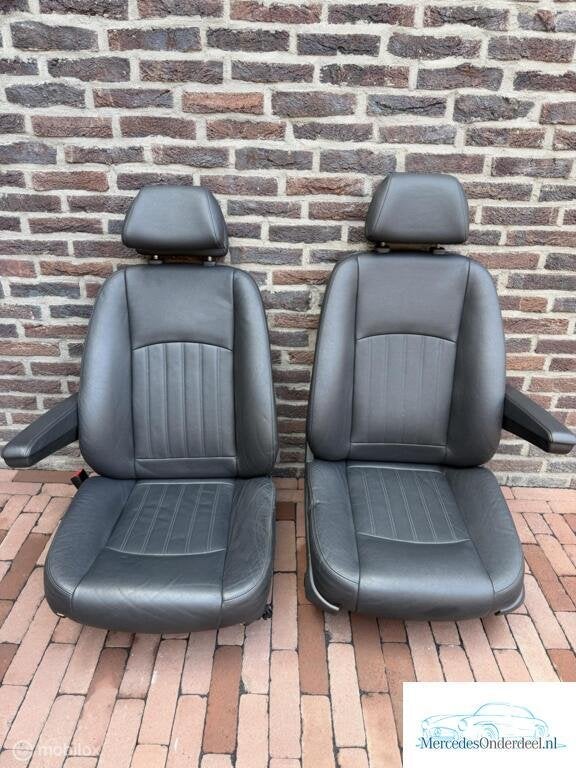 W639 Viano Leder leer Lugano zwart Interieur stoel stoelen, Auto-onderdelen, Interieur en Bekleding, Gebruikt, Ophalen of Verzenden