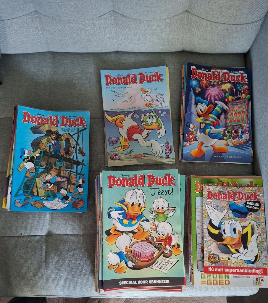 Donald Duck weekbladen, Boeken, Stripboeken, Gelezen, Meerdere stripboeken, Ophalen of Verzenden