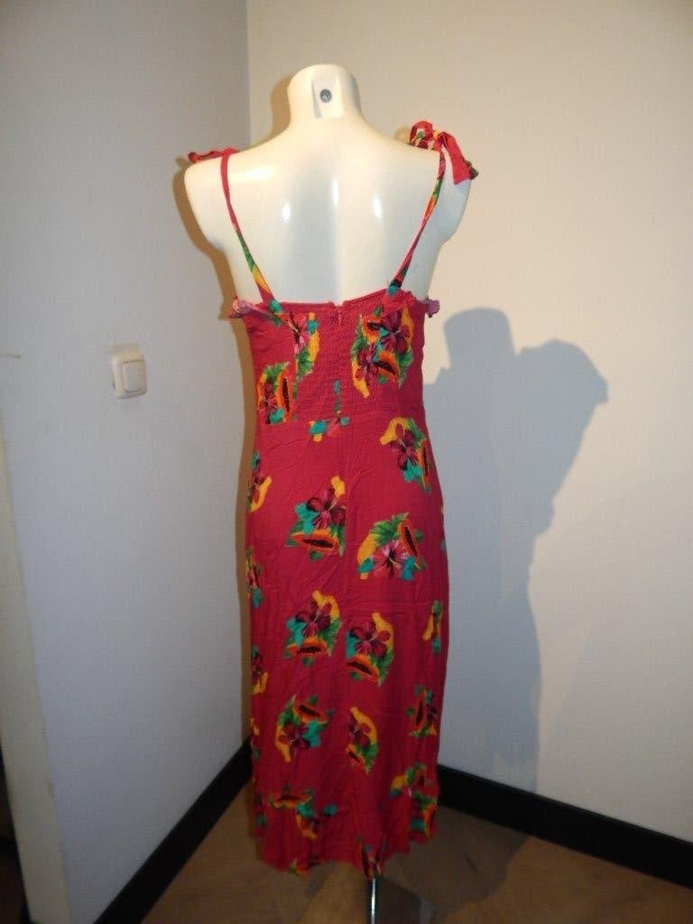 Fabienne Chapot zomerse jurk fucia cyclaam bloem fruit 40, Kleding | Dames, Maat 38/40 (M), Verzenden, Zo goed als nieuw, Fabienne Chapot