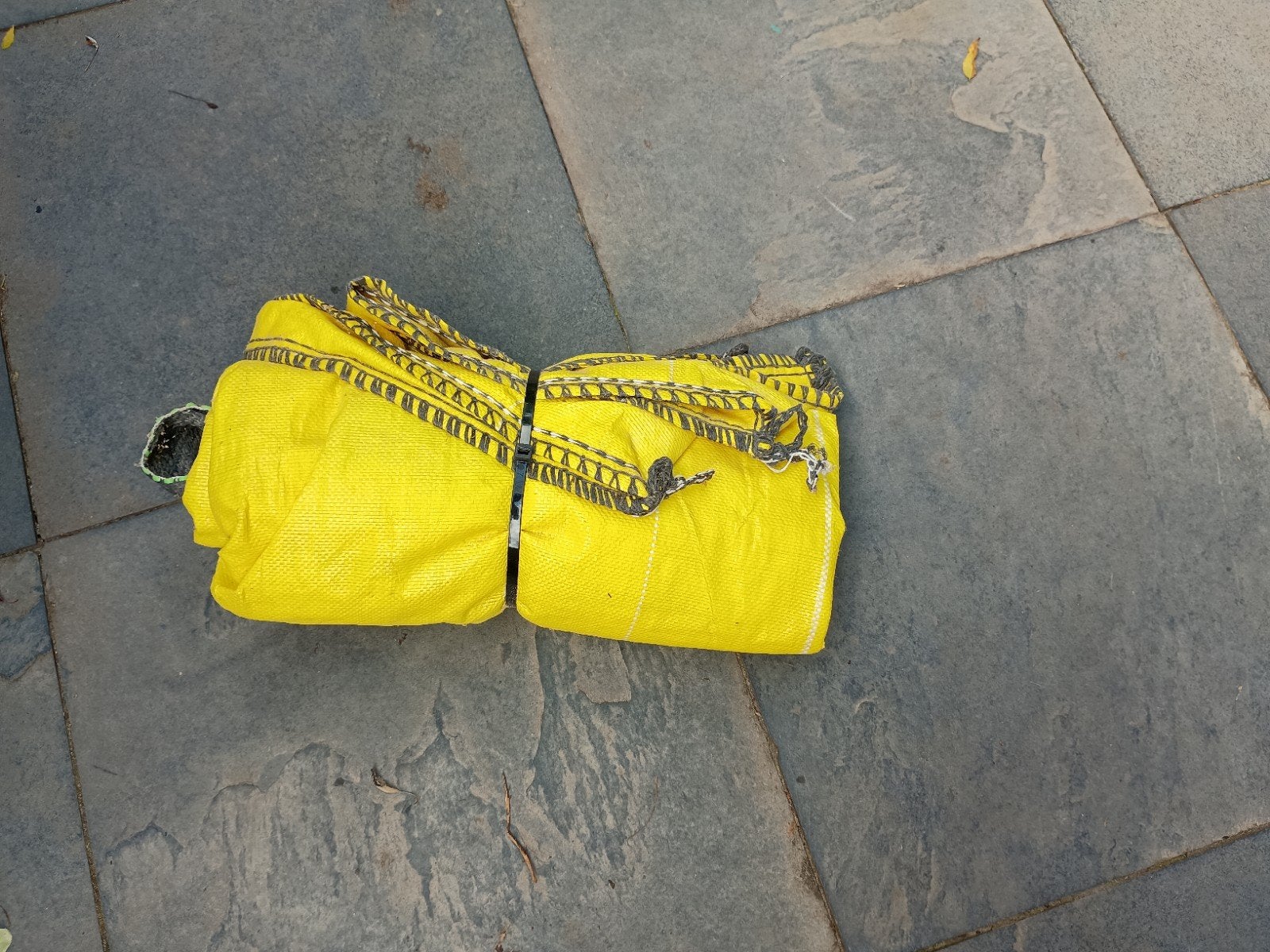 Grote big bag 1m3, Ophalen