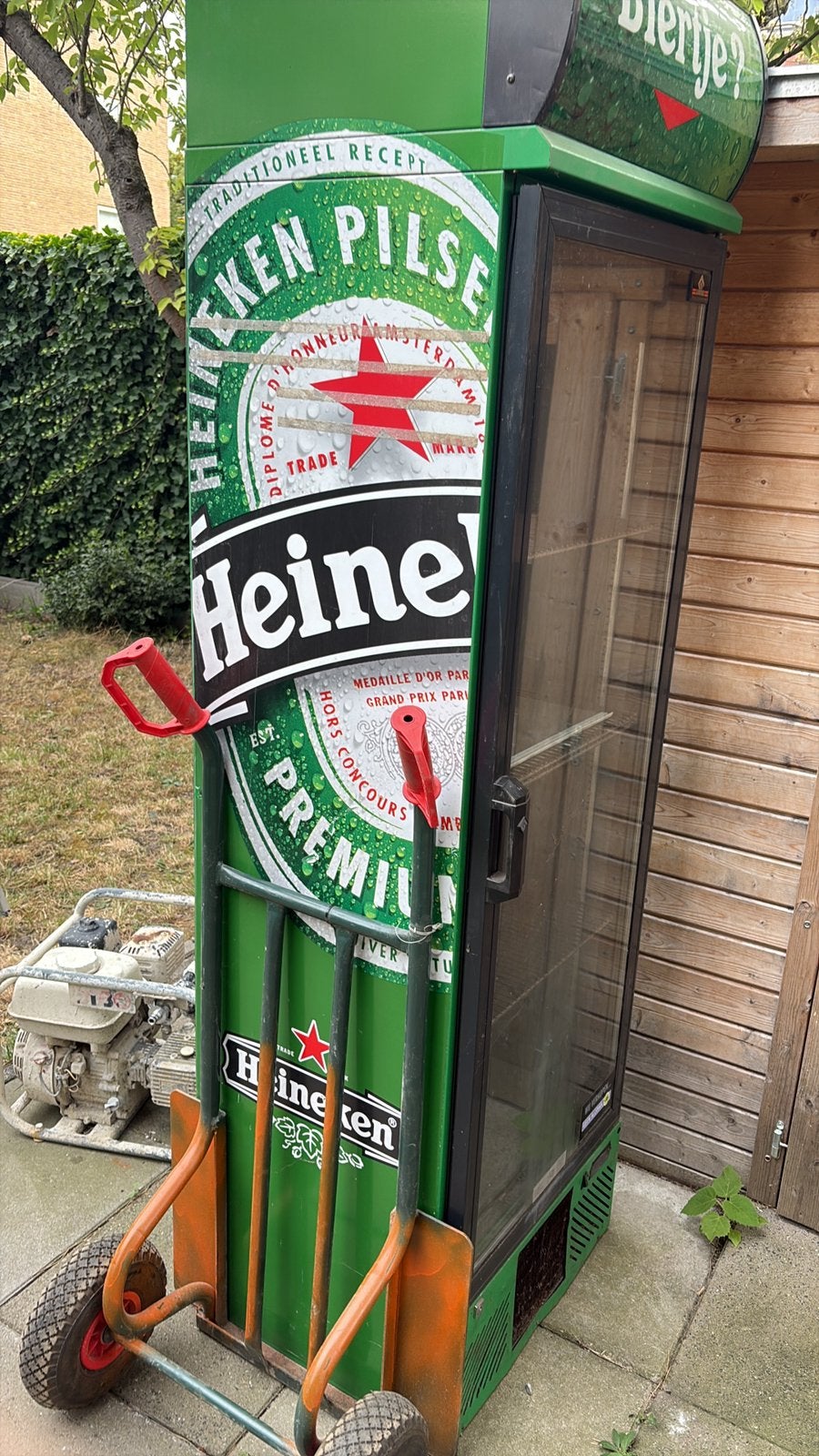 Heineken display koelkast met glazendeur, Ophalen, 200 liter of meer, 60 cm of meer, 160 cm of meer