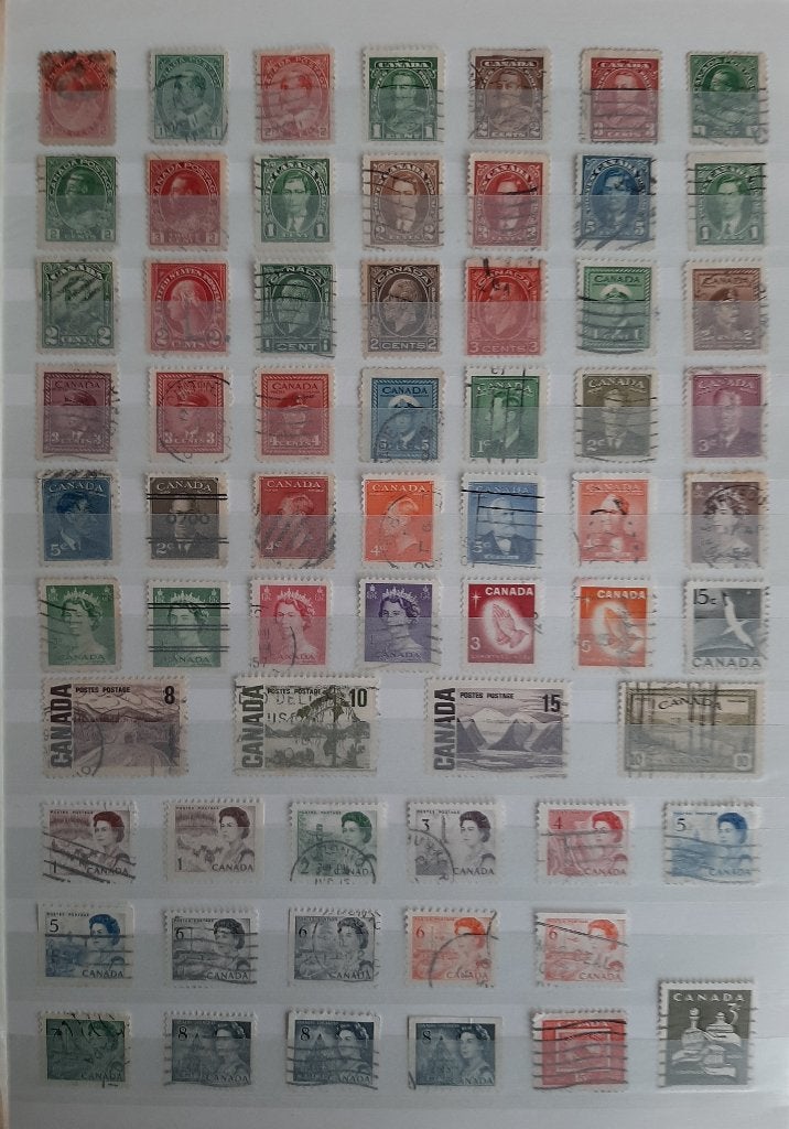 6 Kaarten Oude Klassieke Postzegels Canada No. 3 Gestempeld, Ophalen, Gestempeld, Noord-Amerika