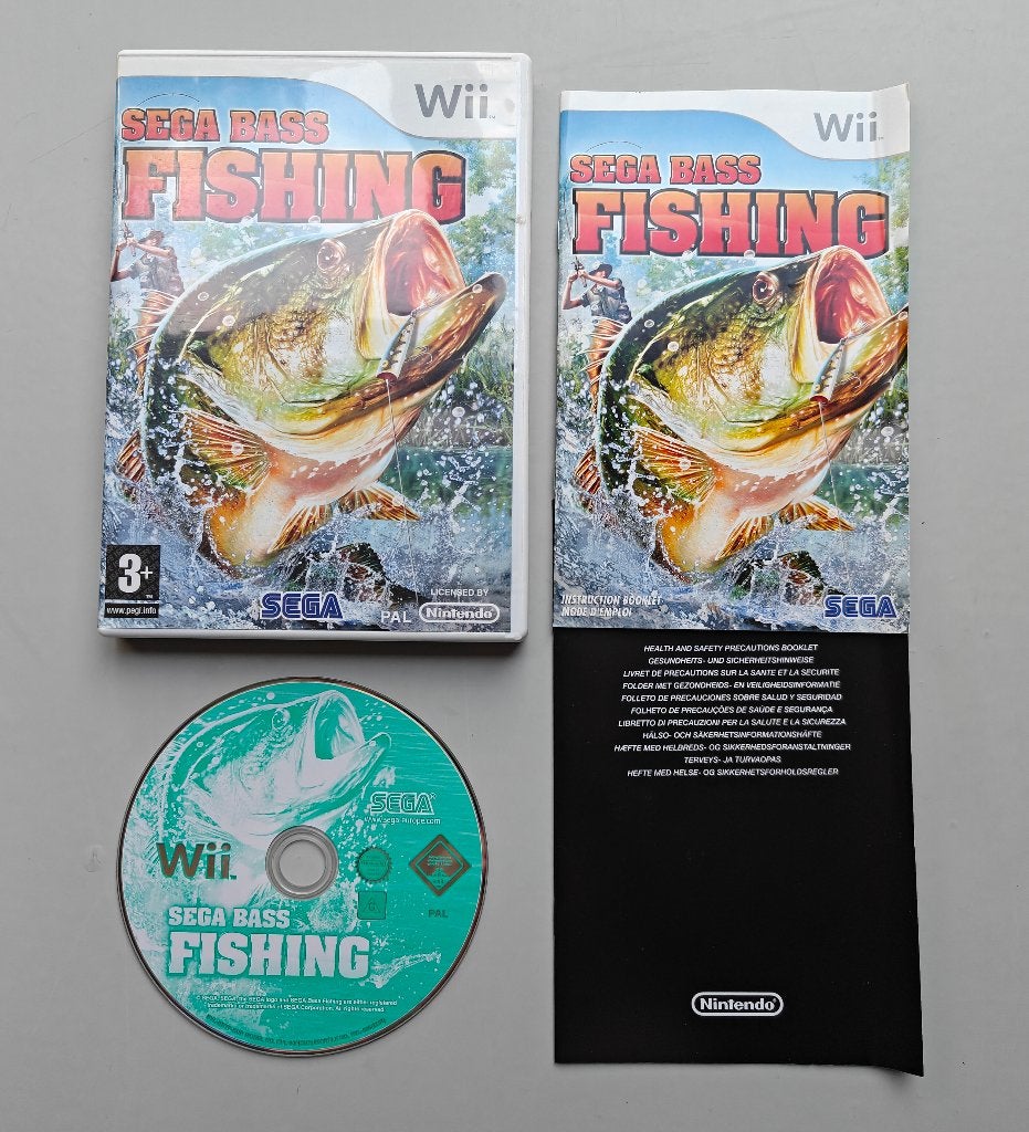 Sega Bass Fishing - Nintendo Wii - Compleet, Spelcomputers en Games, Gebruikt, Ophalen of Verzenden, Sport, 3 spelers of meer