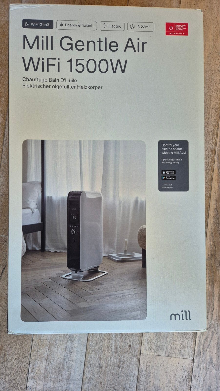 Mill Gentle Air WiFi 1500W Kachel Nieuw in doos, Ophalen of Verzenden, Nieuw, 800 watt of meer, Kachel