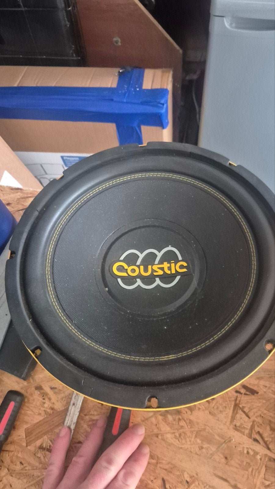 Coustic Bass Pump BP124 Subwoofer - Krachtige Bass, Gebruikt, Subwoofer, Ophalen of Verzenden, Basreflex