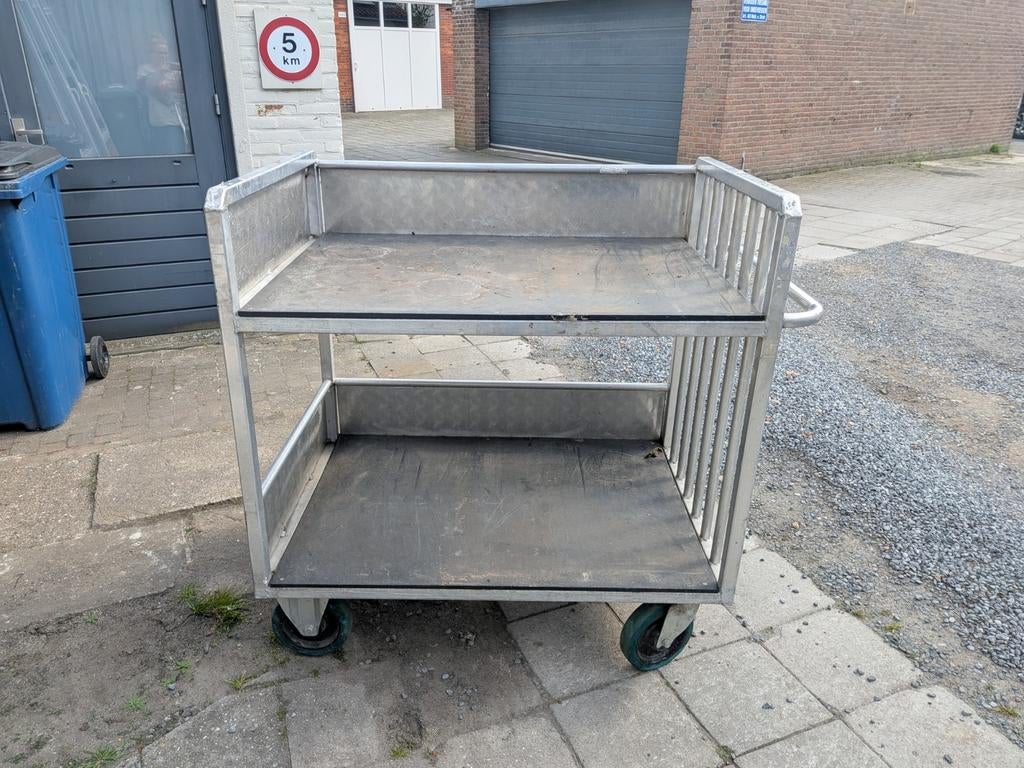 Rijdbare Werkkar - Aluminium Stevige Transportwagen, Ophalen of Verzenden