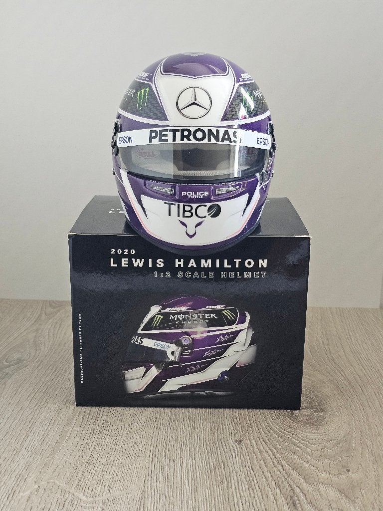 Helm 1:2, Lewis Hamilton # 44, 2020, BELL. **NIEUWSTAAT**, Ophalen of Verzenden, Zo goed als nieuw, Formule 1