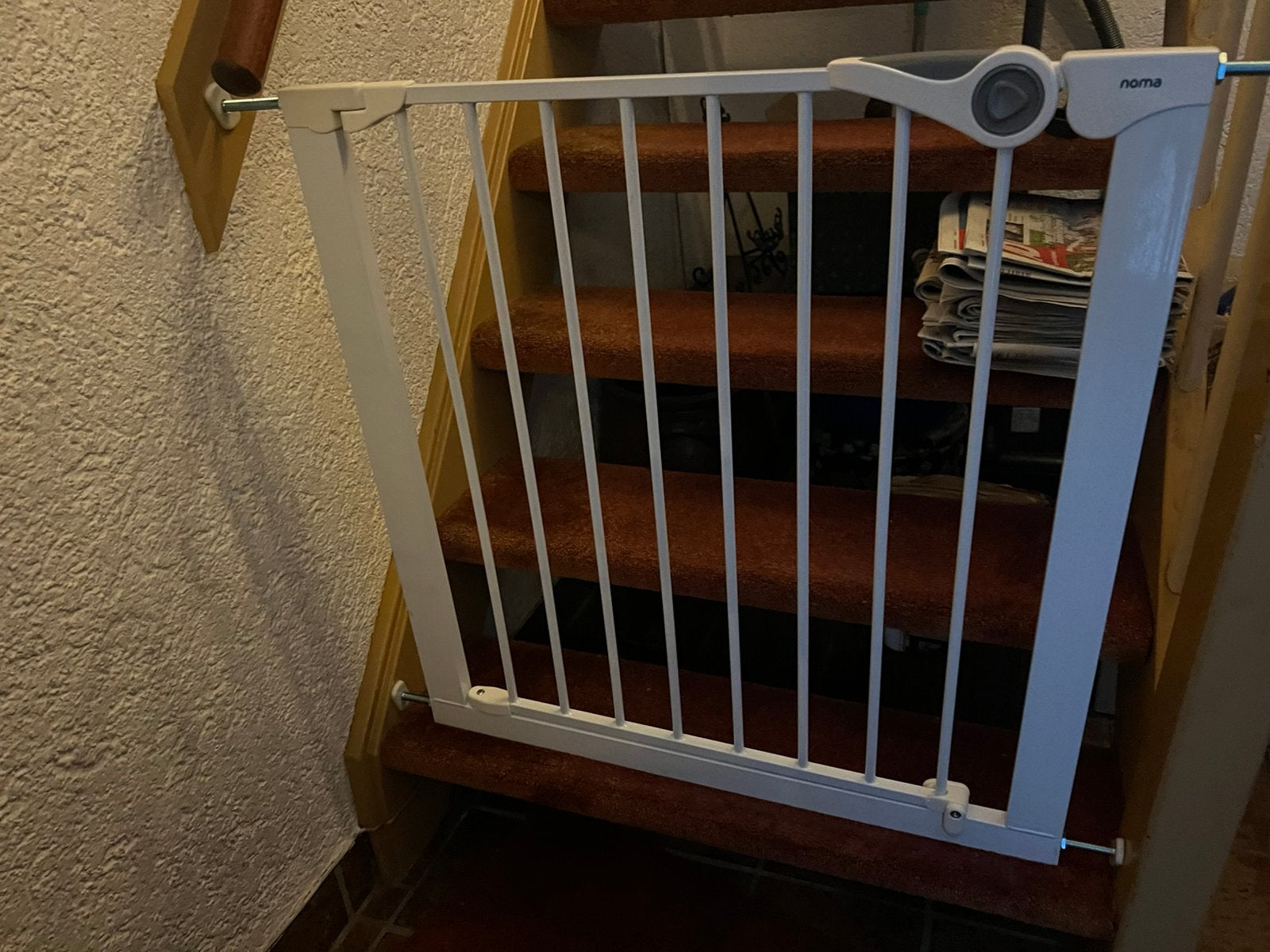 Noma traphekje - Easy fit gate -, Kinderen en Baby's, Traphekjes, Ophalen of Verzenden, Zo goed als nieuw, Klemhekje, Metaal of IJzer