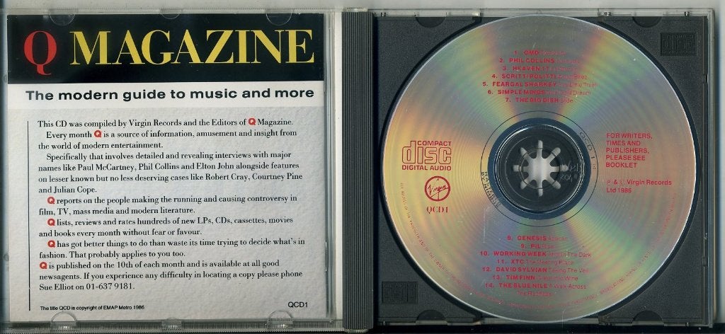 QCD Q Magazine Diverse Artiesten 14 nrs cd 1986 ZGAN, Ophalen of Verzenden, Zo goed als nieuw, Verzamelalbum, Pop