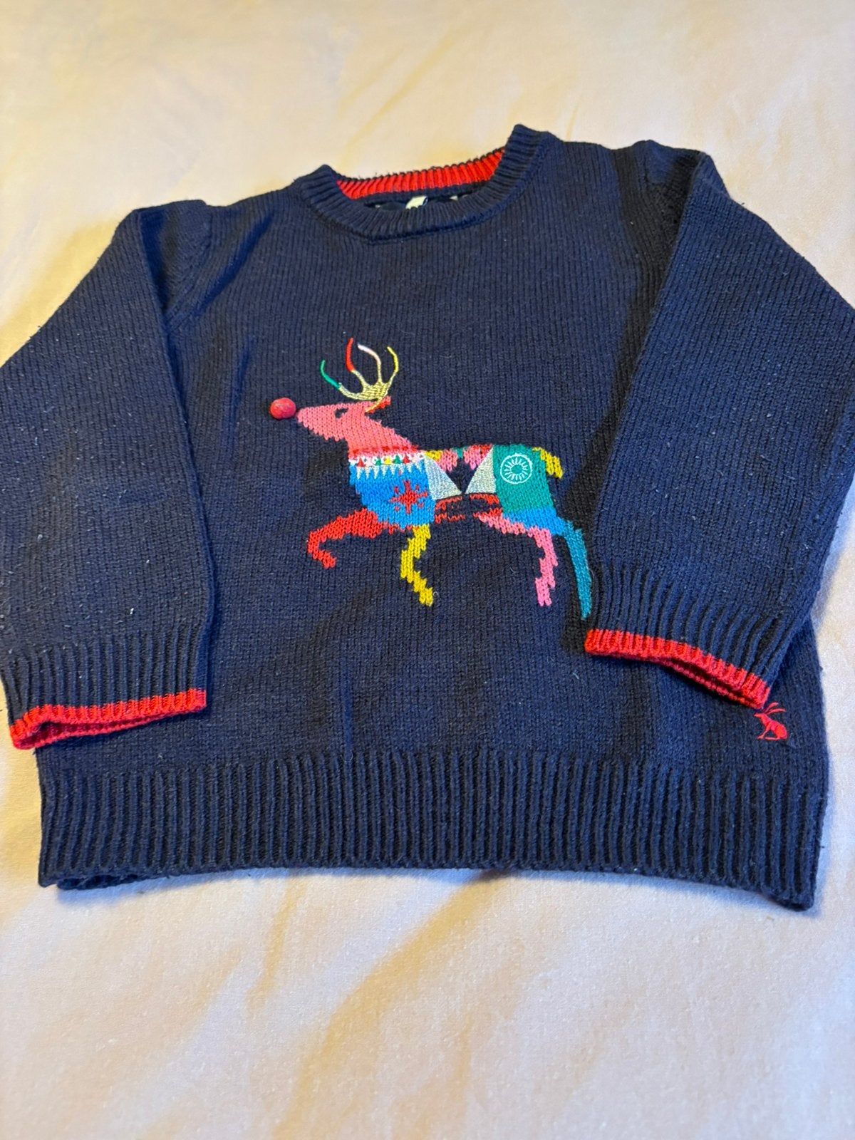 Joules kersttrui maatje 122/128, Kinderen en Baby's, Ophalen of Verzenden, Gebruikt, Meisje, Trui of Vest