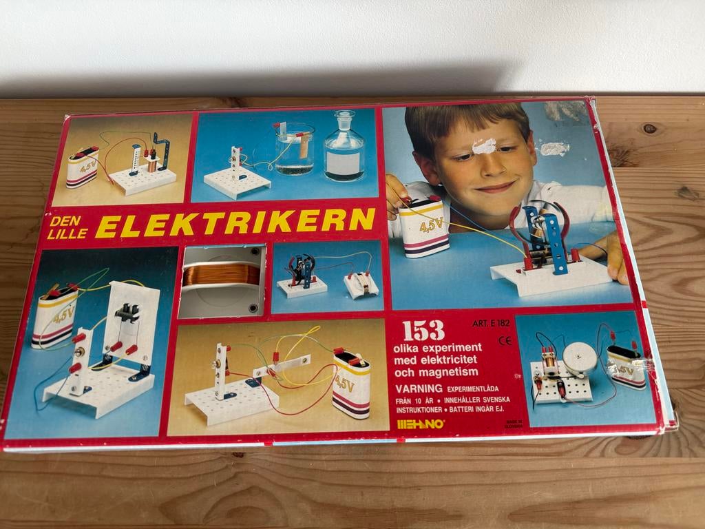 Vintage Elektriker Experimenteerdoos - Wetenschap & Techniek, Ophalen of Verzenden, Zo goed als nieuw, Elektronica, Met licht