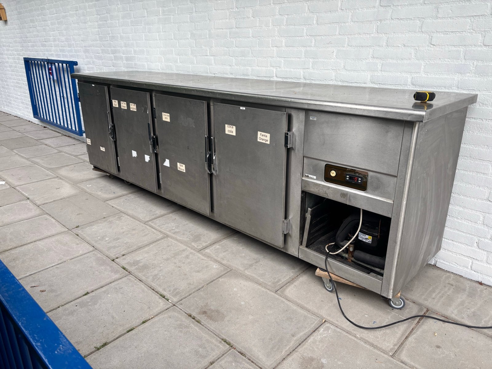 RVS Koelwerkbank - 300cm breed - Horeca Koeling, Ophalen, 200 liter of meer, 60 cm of meer, 160 cm of meer