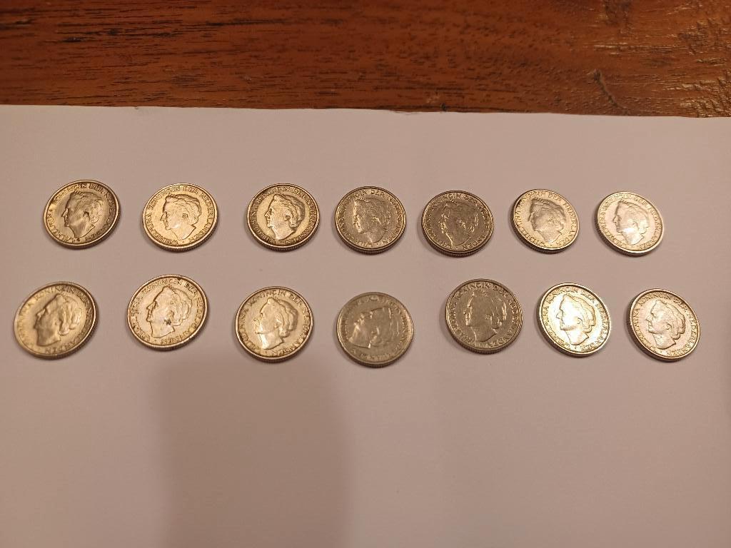 Dubbeltjes 1948, Postzegels en Munten, Munten | Nederland, Ophalen of Verzenden, Koningin Wilhelmina, 10 cent, Losse munt