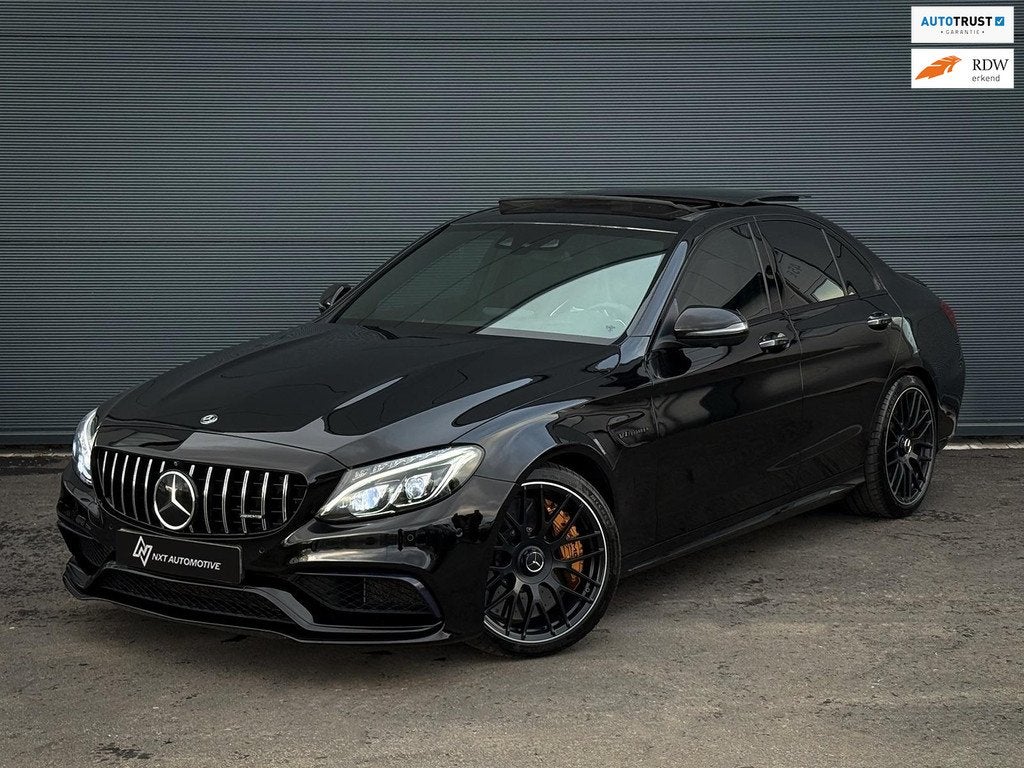 Mercedes-Benz C63 S AMG: Pano, Kuip, keramisch, HUD Dealer o, Auto's, Automaat, Achterwielaandrijving, Gebruikt, 510 pk