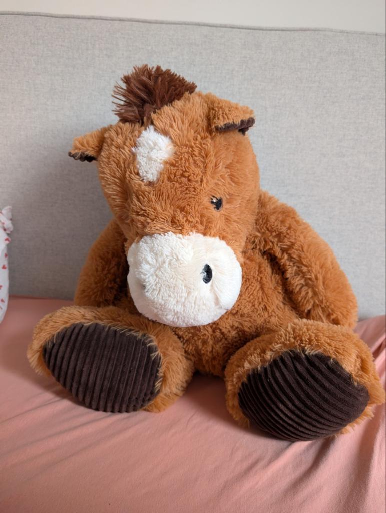 Grote knuffel paard, Ophalen, Paard