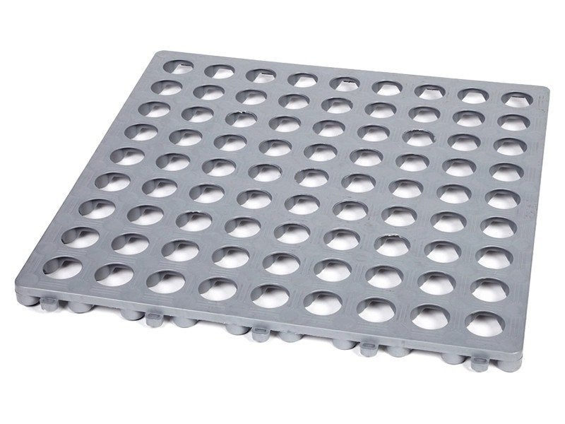 4 stuks Tenttegel 50 x 50 - Grijs, Caravans en Kamperen, Ophalen of Verzenden