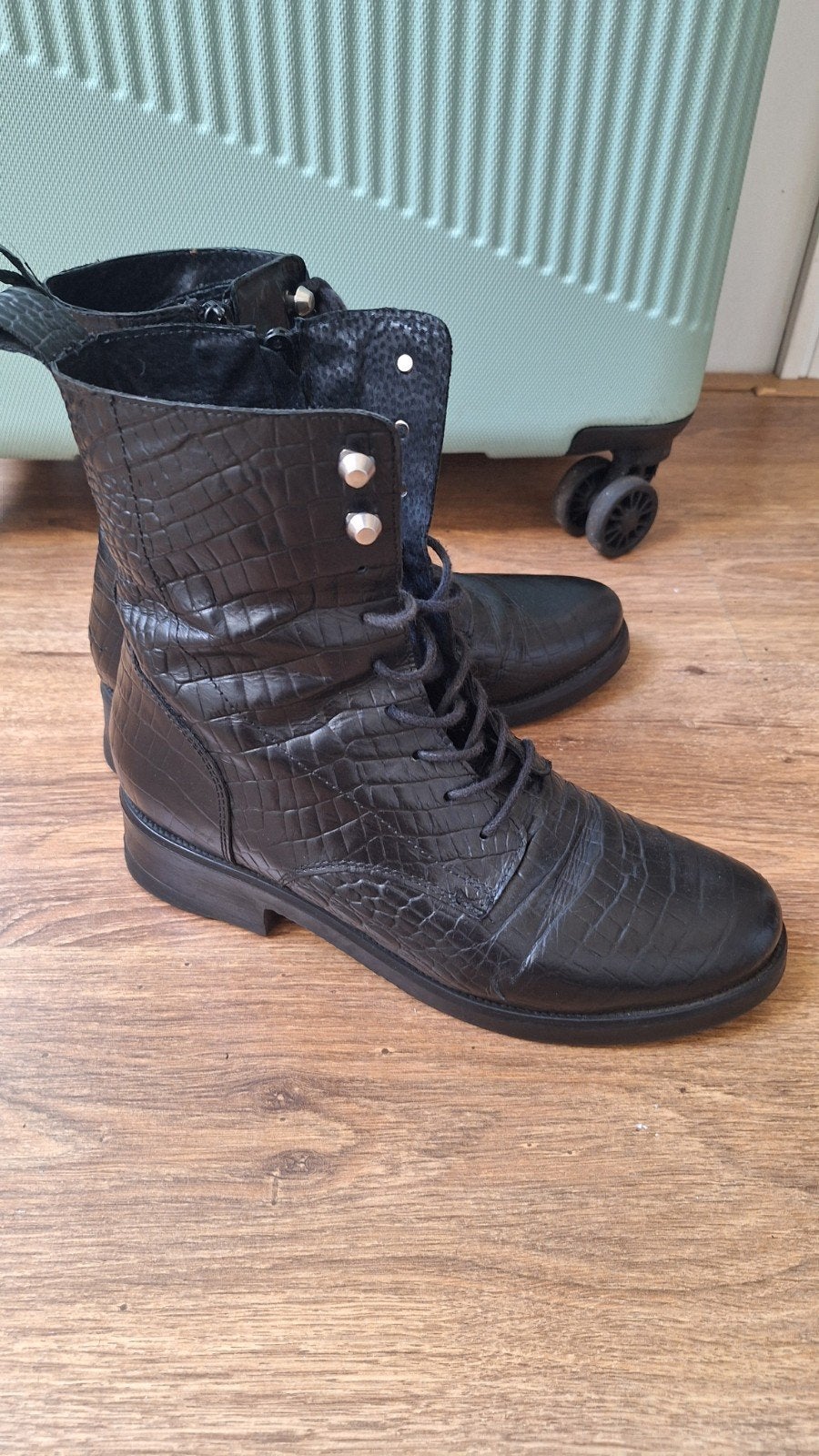 poelman laarsjes zwart, Kleding | Dames, Schoenen, Ophalen of Verzenden, Zo goed als nieuw, Zwart