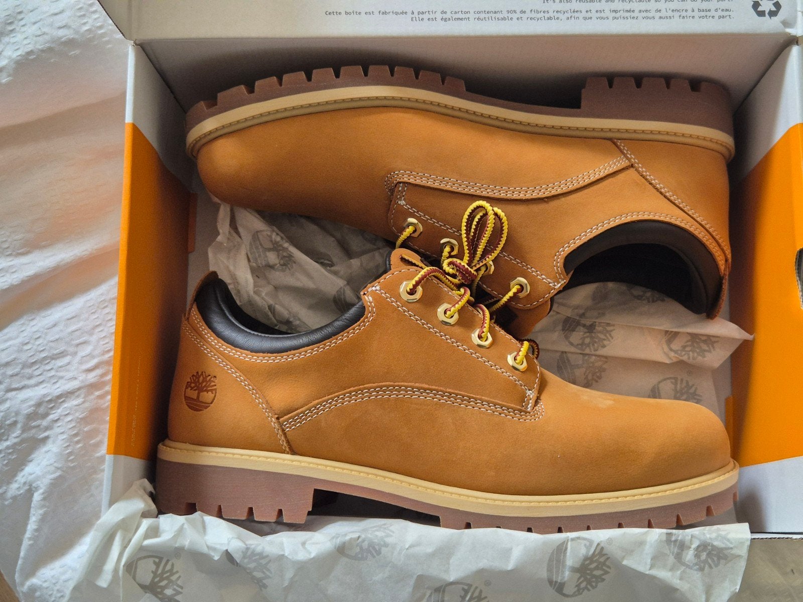 Timberland Heritage Lace-up Schoen Wheat Nubuck Maat 47, Bruin, Timberland, Nieuw, Ophalen of Verzenden