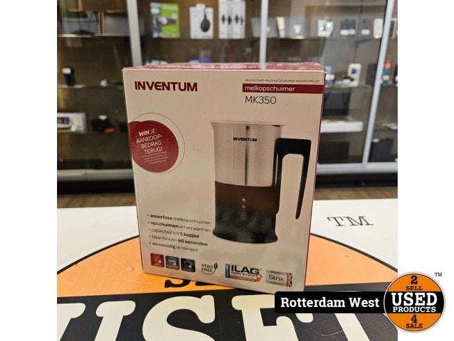 Inventum  melkopschuimer - MK350 - 115/240 ml - NEW, Inventum, Nieuw, Info@inventum.eu, Inventum Huishoudelijke Apparaten B.V., Edisonweg 8, 4207 HE Gorinchem, Nederland