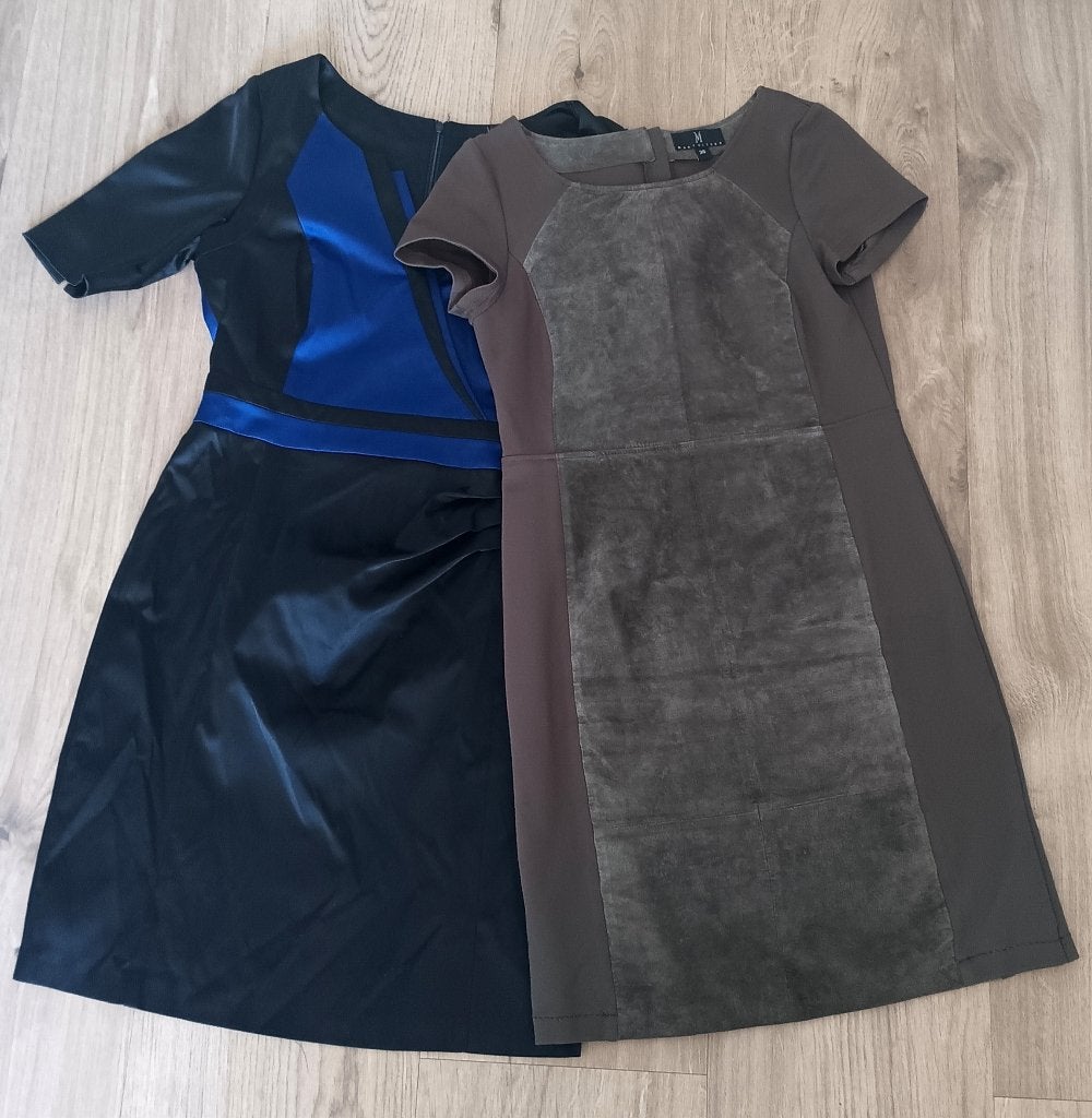 2 jurken Mart Visser maat 38, waarvan 1 met suede, Maat 38/40 (M), Overige kleuren, Mart Visser, Onbekend